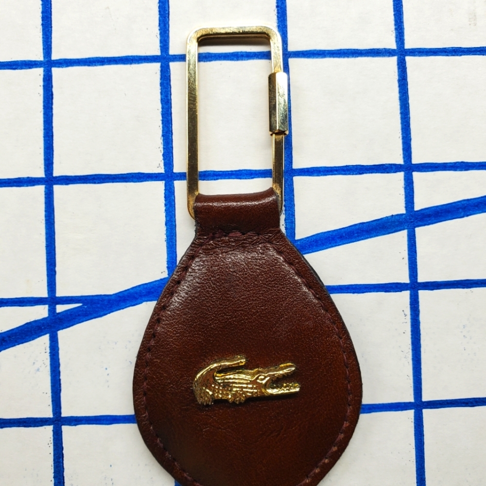 Lacoste Izod Leather Keyring Keychain